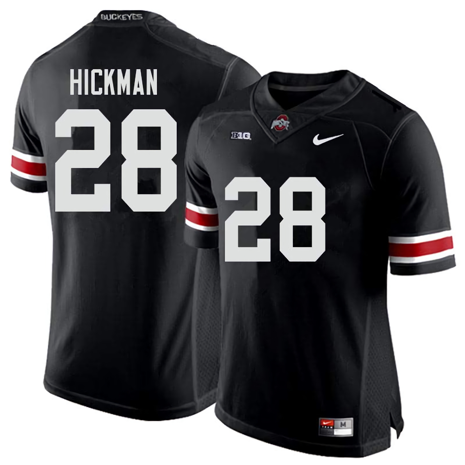 Ronnie Hickman Ohio State Buckeyes Men's NCAA #28 Nike Black College Stitched Football Jersey WLC3856VV